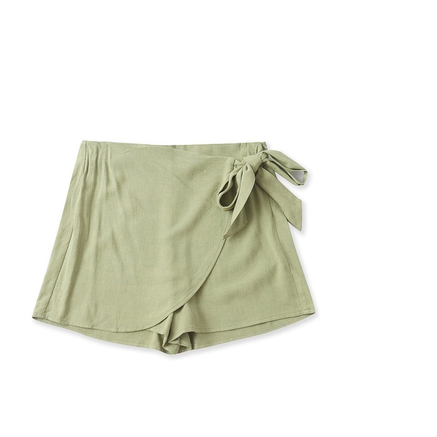 Textured Tie-Detail Tailored Summer Short product image
