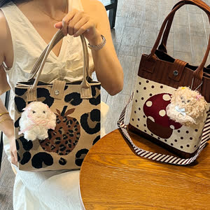 Women's Top Handle Handbag - Summer, Knit, Commuter - Style 507845