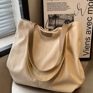 Women's Large Capacity Tote Bag - Large Capacity, Shoulder, Top Handle - Style 647263