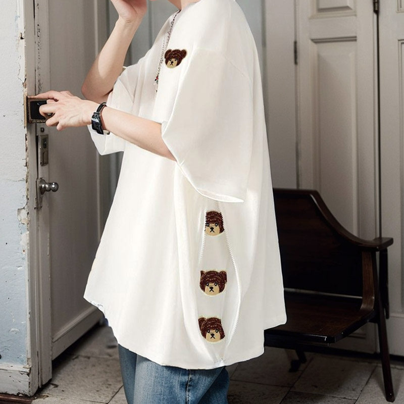 Men's Hip Hop T-Shirt - Summer, Short Sleeve, Relaxed Fit - Style 967523