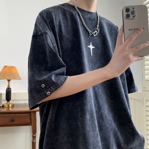 Men's Hip Hop T-Shirt - Summer, Short Sleeve, Relaxed Fit - Style 483223