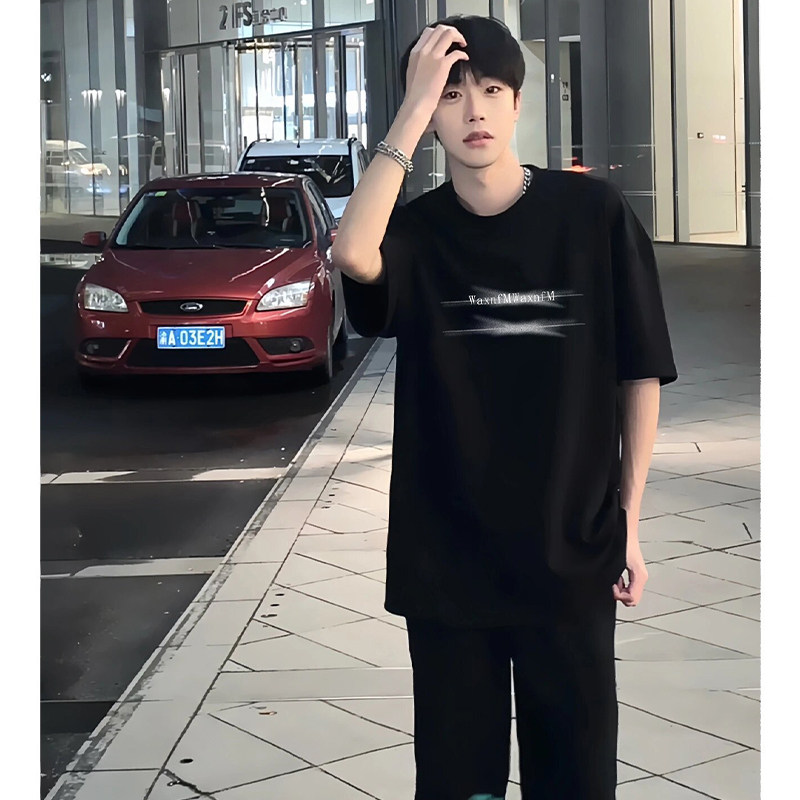 Men's Hip Hop T-Shirt - Summer, Short Sleeve, Relaxed Fit - Style 191065