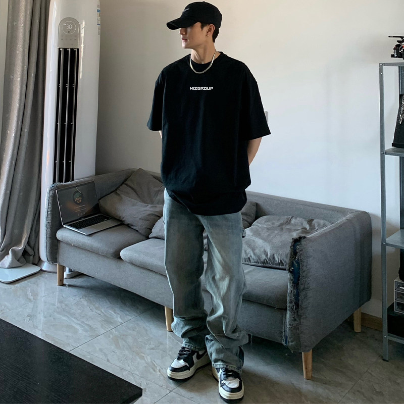 Men's Hip Hop T-Shirt - Summer, Short Sleeve, Relaxed Fit - Style 111898