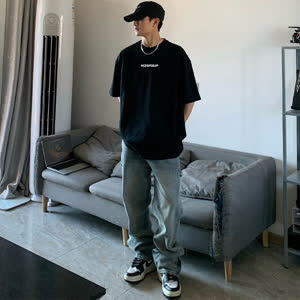 Men's Hip Hop T-Shirt - Summer, Short Sleeve, Relaxed Fit - Style 111898