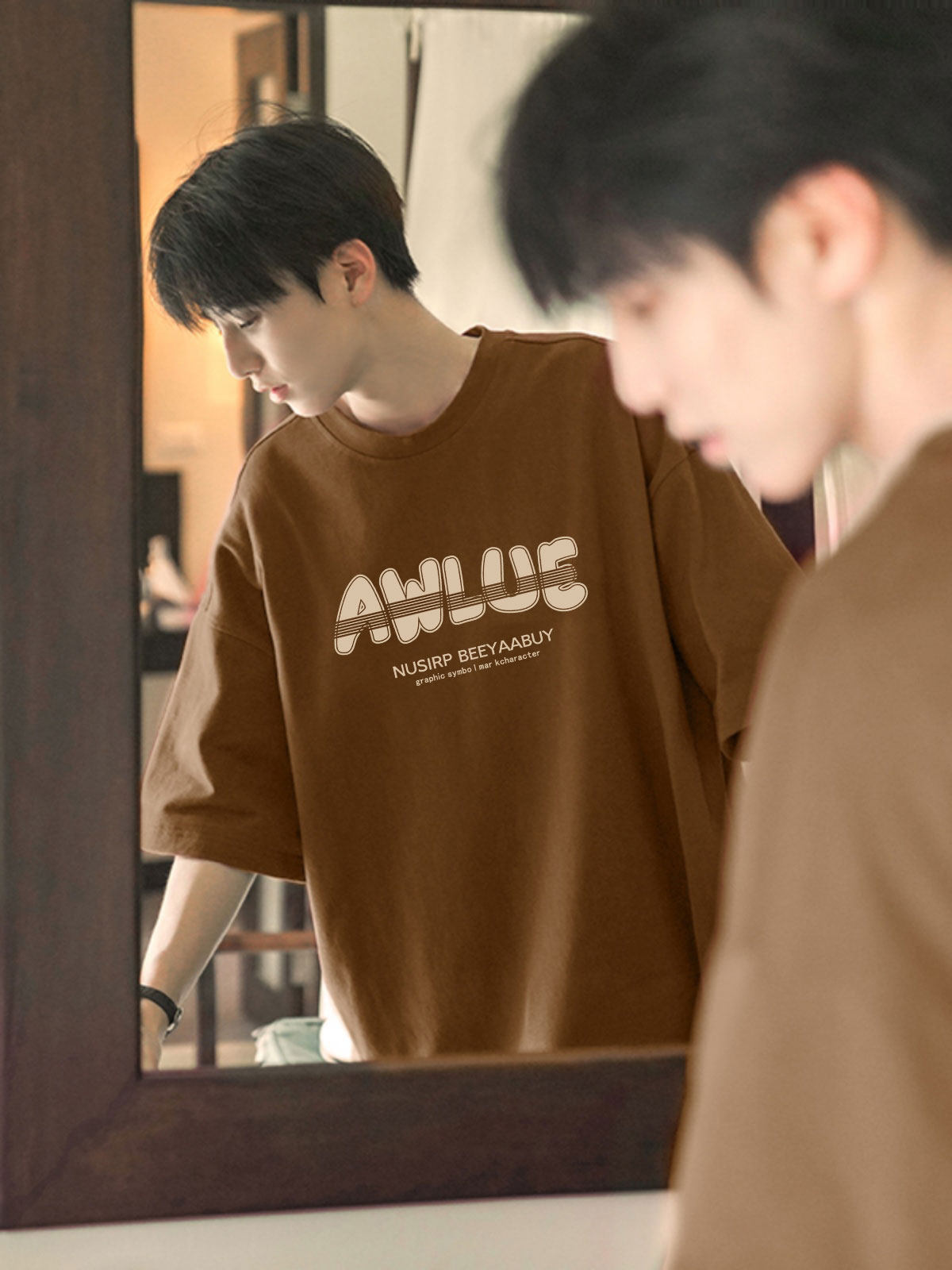 Men's Hip Hop T-Shirt - Summer, Short Sleeve, Relaxed Fit - Style 826585