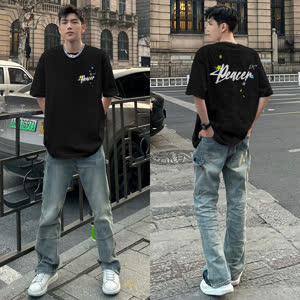 Men's Hip Hop T-Shirt - Summer, Short Sleeve, Relaxed Fit - Style 242798