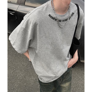 Men's Hip Hop T-Shirt - Summer, Short Sleeve, Relaxed Fit - Style 029690