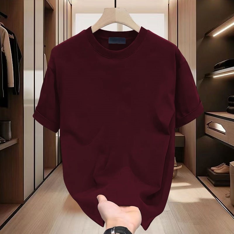 Men's Short Sleeve T-Shirt - Summer, Short Sleeve, Relaxed Fit - Style 012489