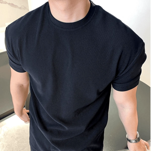 Men's Short Sleeve T-Shirt - Summer, Short Sleeve, Slim Fit - Style 344884