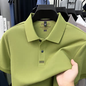 Men's Business Polo Shirt - Short Sleeve, Breathable, Casual - Style 602934