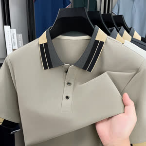 Men's Business Polo Shirt - Summer, Short Sleeve, Casual - Style 606015