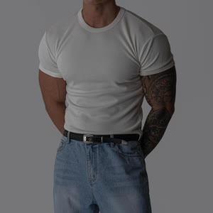 Men's Striped T-Shirt - Summer, Short Sleeve, Striped - Style 851883