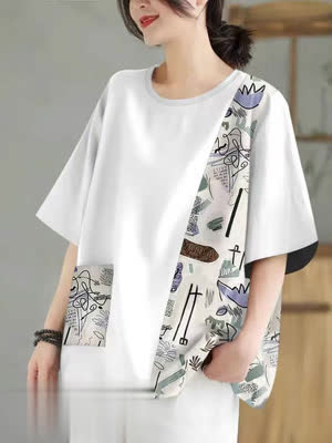 Women's Summer Top - Summer, Versatile - Style 451960