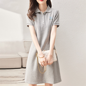 Women's Short Sleeve Summer Dress - Summer, Cool-Touch, Short Sleeve - Style 253906