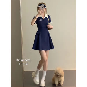 Women's Short Sleeve Summer Dress - Summer, Retro, Versatile - Style 499729