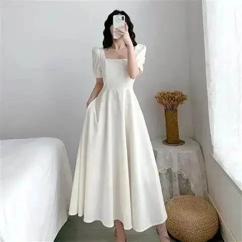 Women's Short Sleeve Summer Dress - Summer, Versatile - Style 183401