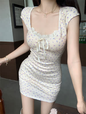 Women's Short Sleeve Summer Dress - Summer, Short Sleeve, Versatile - Style 622128