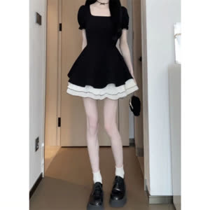 Women's Short Sleeve Summer Dress - Summer, Short Sleeve, Versatile - Style 561863