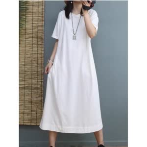 Women's Short Sleeve Summer Dress - Summer, Short Sleeve, Plus Size - Style 036567
