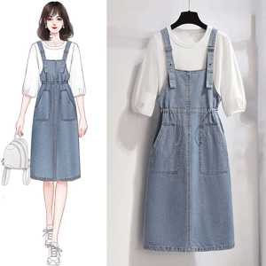 Women's Denim Dress - Summer, Denim, Versatile - Style 211591
