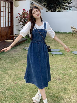 Women's Denim Dress - Summer, Denim, Versatile - Style 348504