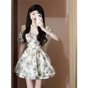 Women's Denim Dress - Summer, Versatile - Style 615258