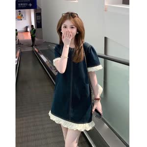Women's Denim Dress - Summer, Denim, Versatile - Style 286260