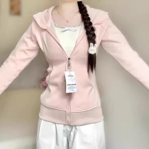 Women's Lightweight Hoodie - Spring/Autumn, Slim Fit, Versatile - Style 309136