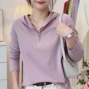 Women's Lightweight Hoodie - Spring/Autumn, Lightweight, Long Sleeve - Style 341106
