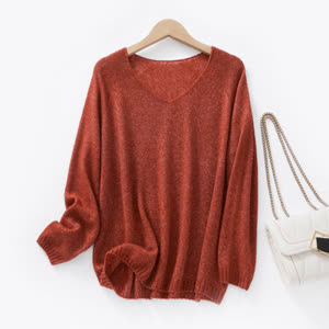 Women's Sweater - Lightweight, Long Sleeve, Relaxed Fit - Style 524611