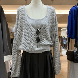 Women's Sweater - Summer, Long Sleeve, Knit - Style 777808