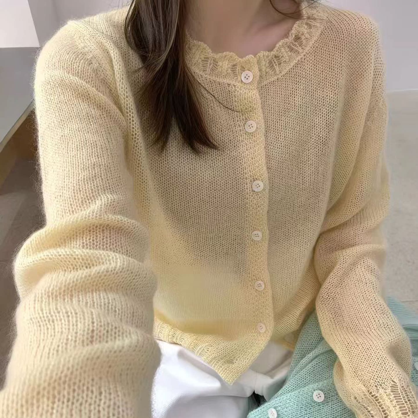 Women's Sweater - Summer, Knit, Versatile - Style 261327