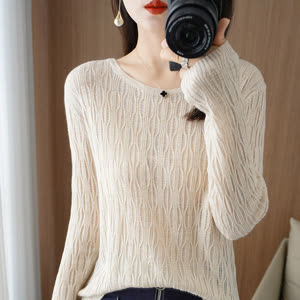Women's Sweater - Spring/Autumn, Lightweight, Long Sleeve - Style 607587
