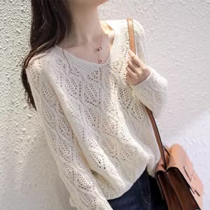 Women's Sweater - Summer, Lightweight, Relaxed Fit - Style 046934