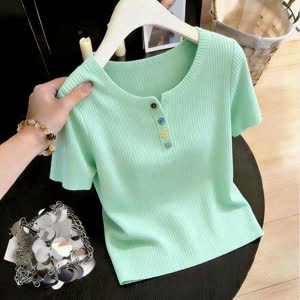 Women's Knit Top - Summer, Cool-Touch, Short Sleeve - Style 598868
