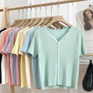 Women's Knit Top - Summer, Lightweight, Cool-Touch - Style 480380