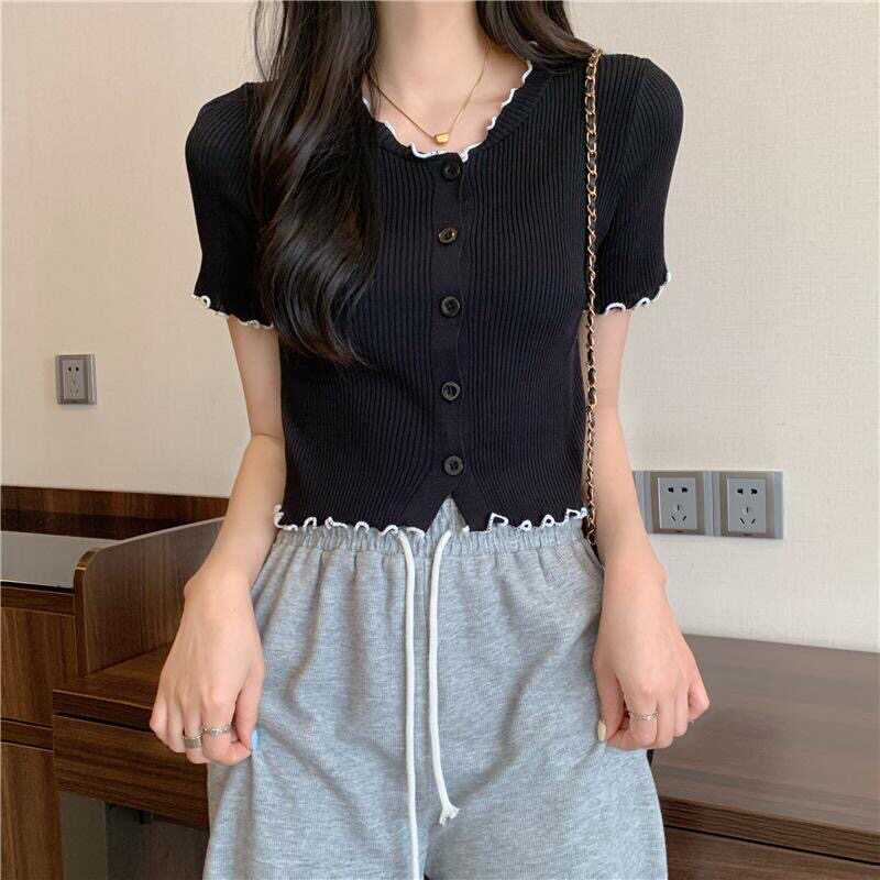 Women's Knit Top - Summer, Short Sleeve, Knit - Style 940911