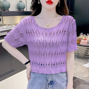 Women's Knit Top - Summer, Lightweight, Cool-Touch - Style 079084
